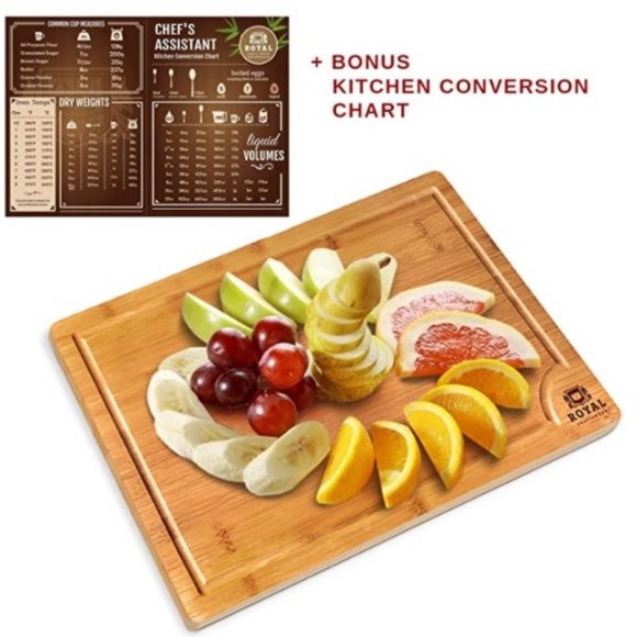 Bamboo Cutting Board | Kitchen Chopping Board | Heavy Duty Serving Tray 12"x 8" - Picture 5 of 6